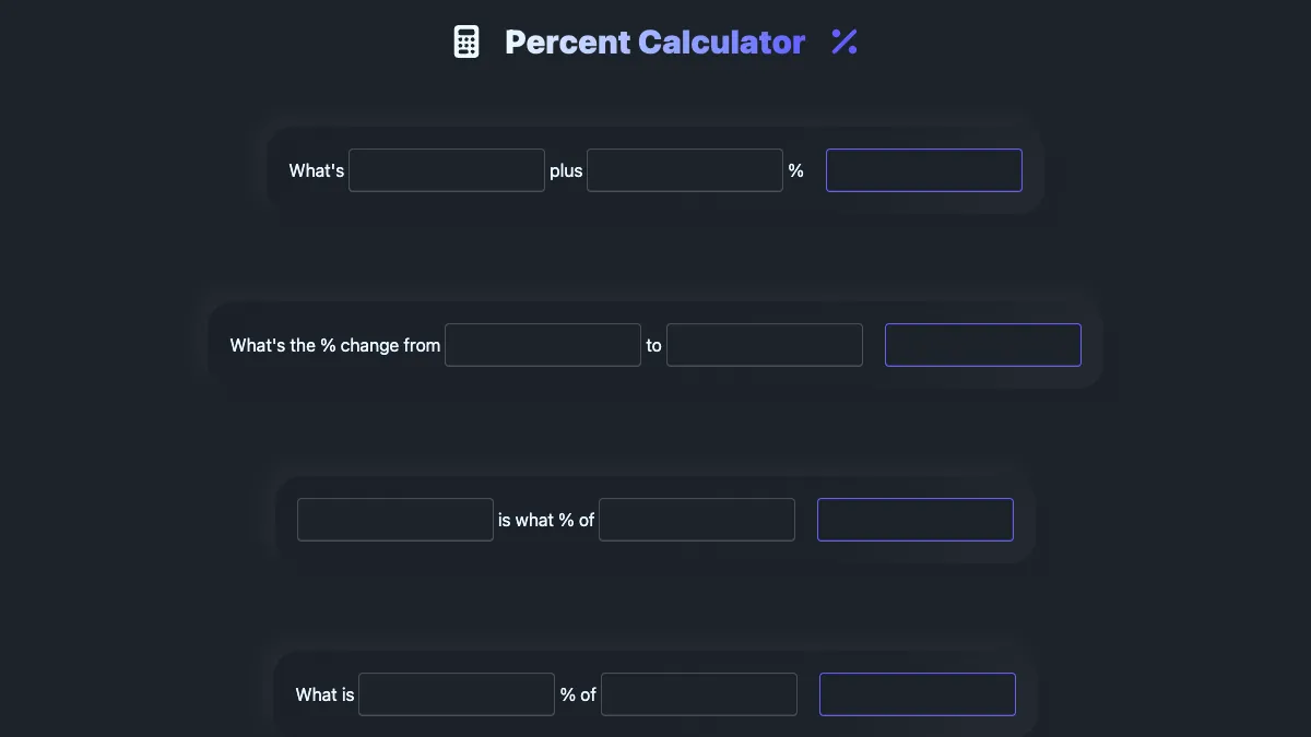 Percent Calculator